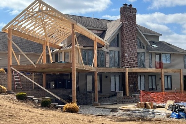 Deck construction Before