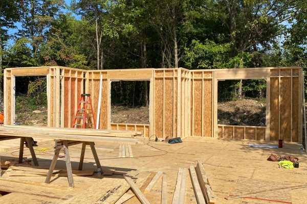 new construction home framing in O’Fallon Missouri